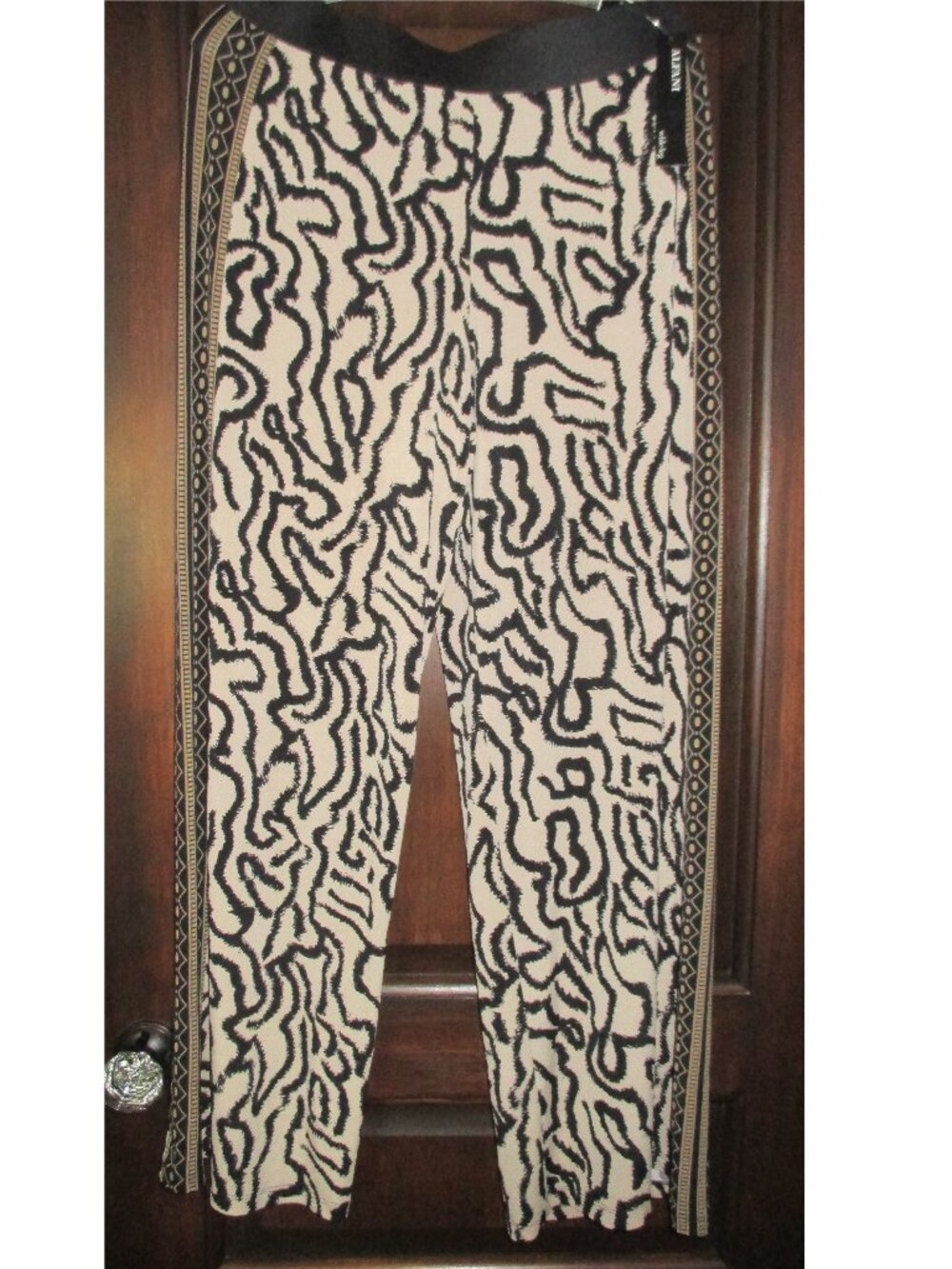 ALFANI animal print pant size MED